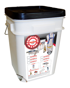 DBI SALA 2199811 Compliance In A Can Features 5 Poimt Safety Harnesses And Reusable Roof Anchors