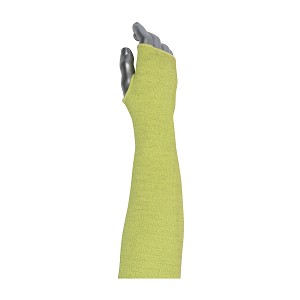 PIP 10-21AXTH Kut Gard Single-Ply PolyKor Xrystal / Para-Aramid Blended Sleeve with Smart-Fit and Thumb Hole 