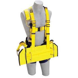 DBI/SALA Universal ExoFit Adjustable Polyester And Nylon Derrick Belt With Pass Thru Buckles, Positioning D-Rings And Suspension Straps 