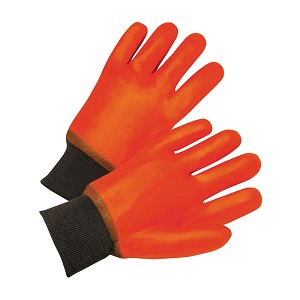 PIP 1007OR Insulated PVC Dipped Glove with Jersey Liner and Smooth Finish - Knit Wrist 