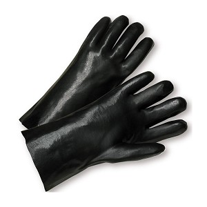 PIP 1017RF West Chester PVC Dipped Glove with Interlock Liner and Rough Finish - 10" 