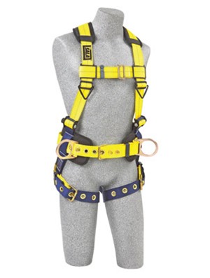 DBI/SALA Large Delta II No-Tangle Construction/Full Body/Vest Style Harness With Back And Side D-Ring, Tongue Leg Strap Buckle, Body Belt With Sewn-In Pad And Shoulder Pad 