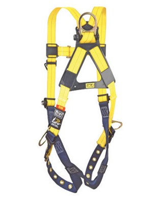 DBI/SALA 3X Delta No-Tangle Full Body/Vest Style Harness With Back And Side D-Ring And Tongue Leg Strap Buckle 