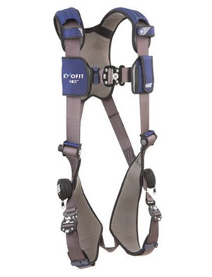 DBI/SALA 3X ExoFit NEX Full Body/Vest Style Harness With Tech-Lite Back D-Ring, Duo-Lok Quick Connect Chest And Leg Strap Buckle, Loops For Body Belt And Comfort Padding 