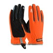 PIP 120-4600 Maximum Safety Viz Workman's Glove with Synthetic Leather Palm and Fabric Back - PVC Grip on Index Finger/Thumb 