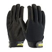 PIP 120-MX2805 Maximum Safety Professional Mechanic's Glove with Synthetic Leather Palm and Fabric Back - Black 