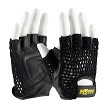 PIP 122-AV14 Maximum Safety Leather Palm Lifting Gloves with Reinforced Padded Palm Insert - Cotton Mesh Back 