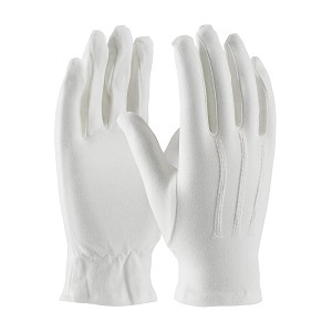 PIP 130-100WM Cabaret 100% Cotton Dress Glove with Raised Stitching on Back - Open Cuff 