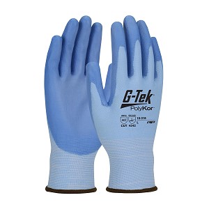 PIP 16-150V G-Tek PolyKor Seamless Knit PolyKor Blended Glove with Polyurethane Coated Grip on Palm & Fingers - Vend-Ready 