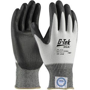 PIP 19-D324 G-Tek 3GX Seamless Knit Dyneema Diamond Blended Glove with Polyurethane Coated Flat Grip on Palm & Fingers 
