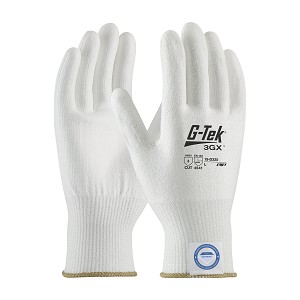 PIP 19-D325 G-Tek 3GX Seamless Knit Dyneema Diamond Blended Glove with Polyurethane Coated Flat Grip on Palm & Fingers 