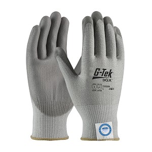 PIP 19-D360 G-Tek 3GX Seamless Knit Dyneema Diamond Blended Glove with Polyurethane Coated Flat Grip on Palm & Fingers 