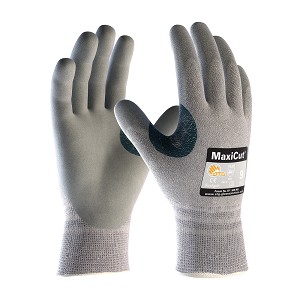 PIP 19-D470 MaxiCut Seamless Knit Dyneema / Engineered Yarn Glove with Nitrile Coated MicroFoam Grip on Palm & Fingers 