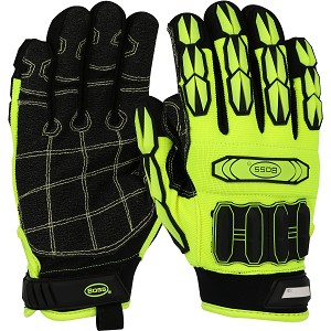 PIP 1JM750 Boss Synthetic Leather Palm with Fabric Back and TPR Impact Protection - Neoprene Wrist 