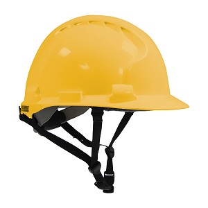 PIP 280-AHS240-20 Type II Linesman Hard Hat with HDPE Shell, EPS Impact Liner, Polyester Suspension, Wheel Ratchet Adjustment and 4-Point Chin Strap  