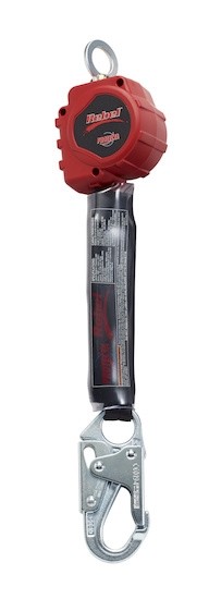 DBI/SALA 6' Protecta Rebel Single Leg Self Retracting Polyester Web Lifeline With Swiveling Steel Snap Hook And Swiveling Anchorage 