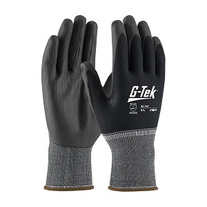 PIP 32-747  G-Tek Seamless Knit Nylon Glove with Air-Infused PVC Coating on Palm & Fingers 