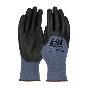PIP 34-603 G-Tek NeoFoam Seamless Nylon Glove with NeoFoam Coated Palm, Fingers & Knuckles - Touchscreen Compatible 