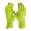 PIP 34-874FY MaxiFlex Ultimate Hi-Vis Seamless Knit Nylon / Elastane Glove with Nitrile Coated MicroFoam Grip on Palm & Fingers 