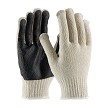 PIP 36-110PC-BK Regular Weight Seamless Knit Cotton/Polyester Glove with PVC Palm Coated Grip 