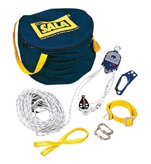 DBI/SALA Rollgliss Aluminum Rescue Positioning Device System (Includes 3:1 Ratio Sling With Pulleys, Rope Anchor Straps, (2) Carabineers, 50' Traveling Distance, 3/8 