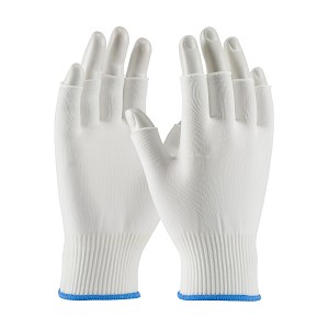 PIP 40-732 CleanTeam Medium Weight Seamless Knit Nylon Clean Environment Glove - Half-Finger 