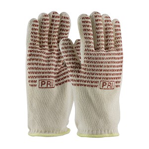 PIP 43-802 Double-Layered Cotton Seamless Knit Hot Mill Glove with Double-Sided EverGrip Nitrile Coating - 32 oz 