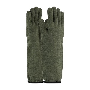 PIP 43-858 Kut Gard Kevlar / Preox Seamless Knit Hot Mill Glove with Cotton Liner - Extended Cuff 