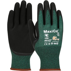 PIP 44-304 MaxiCut Oil Seamless Knit Engineered Yarn Glove with Nitrile Coated MicroFoam Grip on Palm & Fingers 