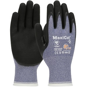 PIP 44-504 MaxiCut Oil Seamless Knit Engineered Yarn Glove with Nitrile Coated MicroFoam Grip on Palm & Fingers 