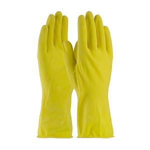 PIP 48-L162Y Assurance Unsupported Latex, Flock Lined with Raised Diamond Grip - 16 Mil 