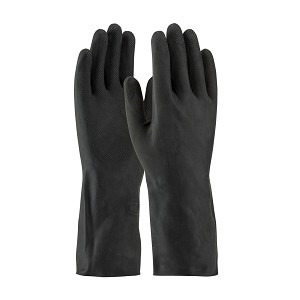 PIP 48-L300K Assurance Unsupported Latex, Industrial Flock Lined with Raised Diamond Grip - 28 Mil 