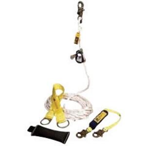 DBI/SALA Lad-Saf Rope Grab System Kit (Includes 50' Poly Lifeline, Flexible Counterweight, 3' EZ Stop II Shock Absorbing Lanyard, 3' Tie-Off Adapter And Carrying Bag) 
