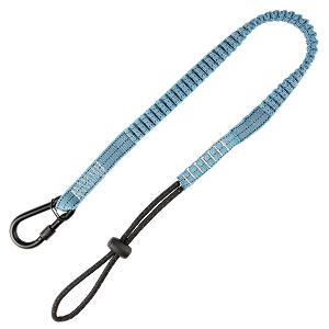 Falltech 5029B 15 lb Tool Tether with choke-on cinch-loop and steel screwgate carabiner, 36" 