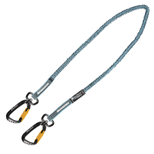 Falltech 5043A1 5 lb Premium Tool Tether with Dual Aluminum Swivel Carabiners, 1/pk 