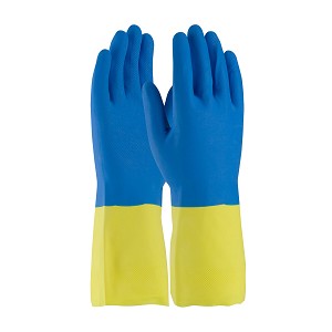 PIP 52-3672 Assurance Unsupported Neoprene/Latex, Flock Lined with Raised Diamond Grip - 19 Mil 