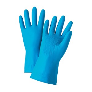 PIP 52L102 PosiGrip Unsupported Latex, Industrial Flock Lined with Raised Diamond Grip - 21 Mil 