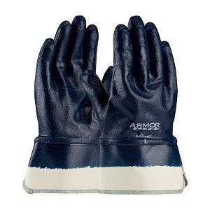 PIP 56-3176 ArmorLite Nitrile Dipped Glove with Interlock Liner and Textured Finish on Full Hand - Safety Cuff 