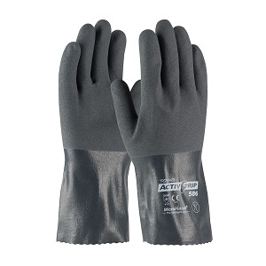 PIP 56-AG586 ActivGrip Nitrile Coated Glove with Cotton Liner and MicroFinish Grip - 12" 