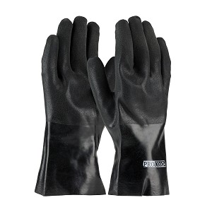 PIP 58-8130DD  ProCoat PVC Dipped Glove with Interlock Liner and Sandy Finish - 12" 