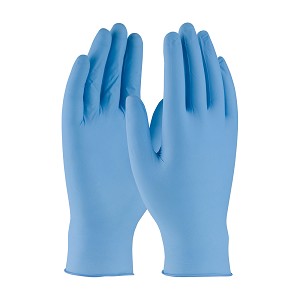 PIP 63-332 Ambi-dex Turbo Disposable Nitrile Glove, Powdered with Textured Grip - 5 mil 