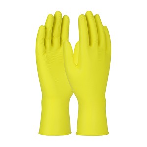PIP 67-306 Grippaz Jan San Superior Ambidextrous Nitrile Glove with Textured Fish Scale Grip - 6 Mil 