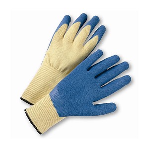 PIP 700KSLC Seamless Knit Kevlar Glove with Latex Coated Crinkle Grip on Palm & Fingers 