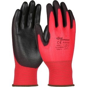 PIP 701CRPB Zone Defense Seamless Knit Nylon Glove with Polyurethane Coated Smooth Grip on Palm & Fingers 