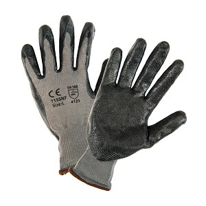 PIP 713SNF PosiGrip Seamless Knit Polyester Glove with Nitrile Coated Foam Grip on Palm & Fingers 