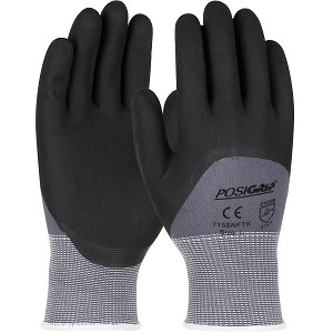 PIP 715SNFTK PosiGrip Seamless Knit Nylon Glove with Nitrile Coated Foam Grip on Palm, Fingers & Knuckles 