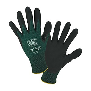 PIP 718HNFR Barracuda Seamless Knit HPPE Blended Glove with Nitrile Coated Foam Grip on Palm & Fingers 