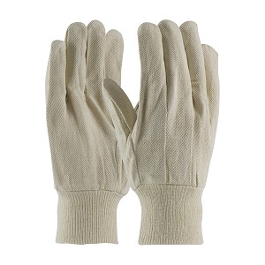 PIP 90-908I Economy Grade Cotton/Polyester Canvas Single Palm Glove - Knit Wrist 