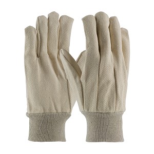 PIP 90-912 Premium Grade Cotton Canvas Single Palm Glove - Knit Wrist 
