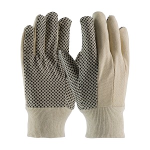 PIP 780K Premium Grade Cotton Canvas Glove with PVC Dotted Grip on Palm, Thumb and Index Finger - 8 oz. 